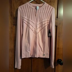 Marika Active Cutout Jacket. Size: Medium. Color: Lotus Pink